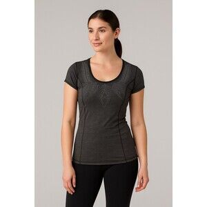 Lululemon Shirt Womens 12 Gray Active Pullover Stretch Tee Running Gym Athletic